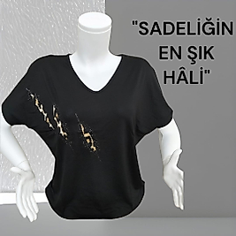 yaprak desen bluz