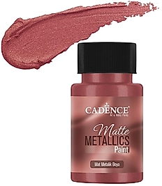 CADENCE MAT METALİK BOYA 50ML ANTİK KIZIL -MMB010