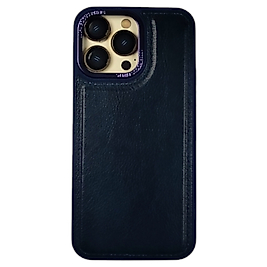 APPLE 14 PRO MAX DERİ METAL TUŞLU KILIF