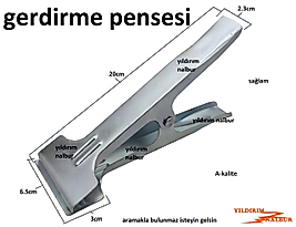 GERDİRME PENSESİ İŞKENCE MENGENE METALİK SERT YAYLI KUVETLİ SIKMA PENSE