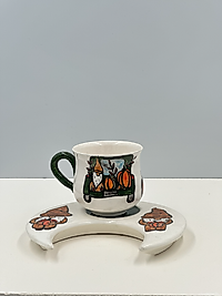 Terracotta Çini Fincan - 1