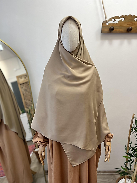 Latte Bambu Viskon Eşarp 140 cm