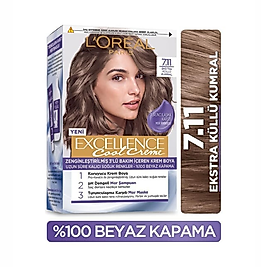 Loreal Paris Excellence Cool Creme Saç Boyası 7-11 Ekstra Küllü Kumral