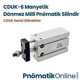 CDUK-6 Manyetik Dönmez Milli Pnömatik Silindir