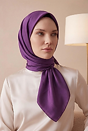 Düz Kristal Kumaş Eşarp - Kaymaz, Şık, Tok Duran | Günlük & Abiye Uyumlu