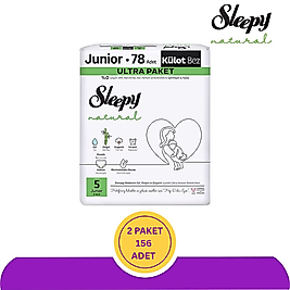 Sleepy Natural No:5 Junior Bebek Bezi 78'li (156 Adet)