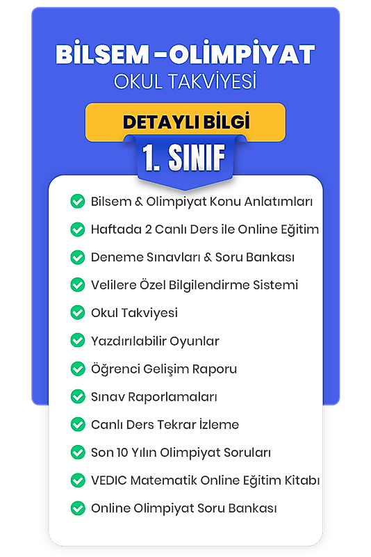 1. SINIF BİLSEM ve OLİMPİYAT