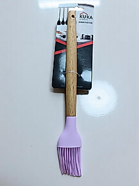 Kuka Bambu Saplı Yumurta Fırçası Mor Renk 27 cm