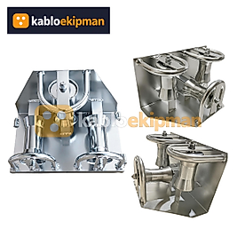 Köşe Tip Sac Ayaklı Kablo Makarası (Metal)