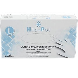 Haspet Vinil Pudrasız Eldiven 100 Lü L