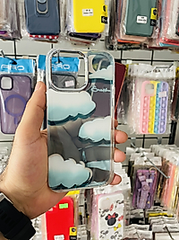 iPhone 14 Pro Max Bulut Desen Telefon Kılıfı
