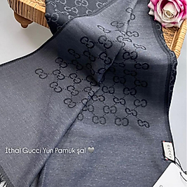 Gucci Yün Pamuk Şal