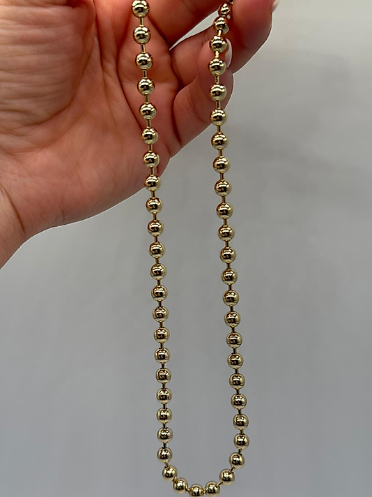 Xuping Gold Renk Boncuk Zincir Kolye