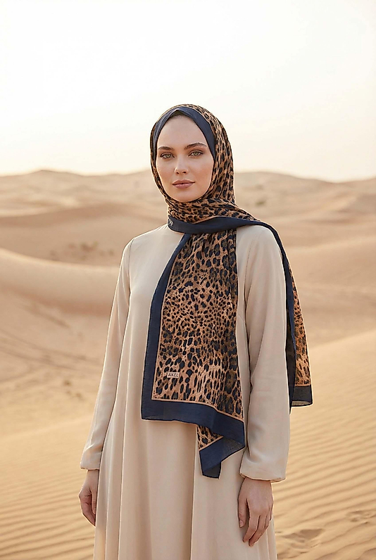 Spring Leopar Desenli Şal