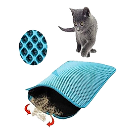 Pet Pretty Turkuaz Elekli Kedi Tuvaleti Paspası 50 x 60 cm