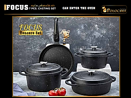 POLOCHEF FOCUS DÖKÜM TENCERE SETİ