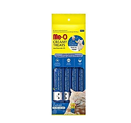 (8) Me-O Creamy Treats Tavuk Karaciğer ve Keçi Sütlü Ek Besin ve Kedi Ödülü 60 Gr ( 4 x 15 Gr ) 8850477020528