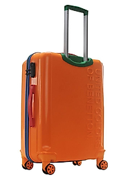 Benetton Büyük ve Orta Boy Valiz Seti Boy %100 Polipropilen Kırılmaz Valiz Sarı 303x