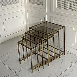 Trio Zigon 4lü - Eskitme Gold