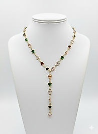 14 K ZİRKON TAŞ KOLYE