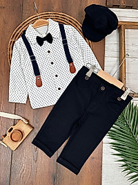 PAPYONLU ASKILI ERKEK BEBEK 2 Lİ TAKIM