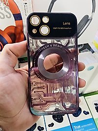 İPhone 14 Lens Korumalı Telefon Kılıfı Mor