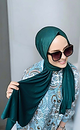 Penye Şal Zümrüt Yeşili