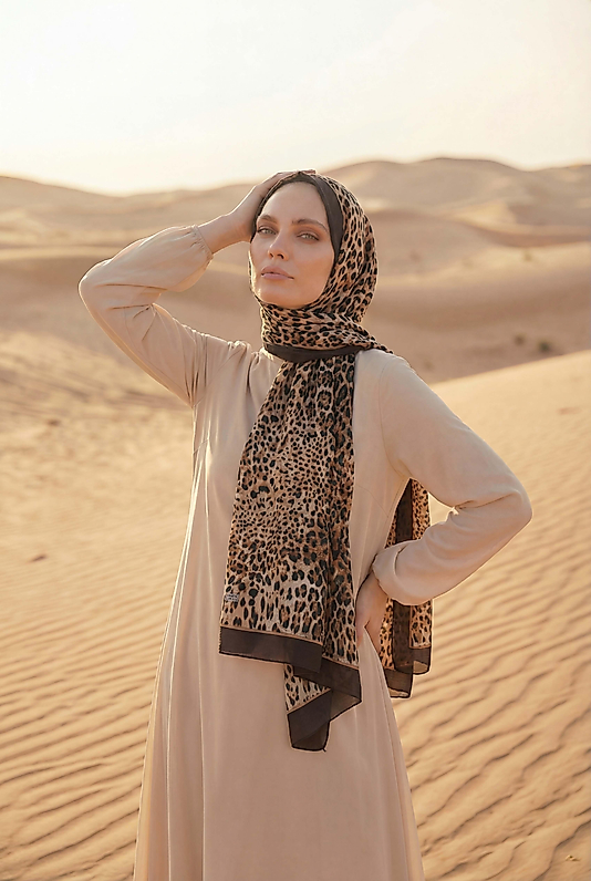 Spring Leopar Desenli Şal