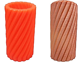 Twister Silindir Silikon Mum Kalıbı M-53