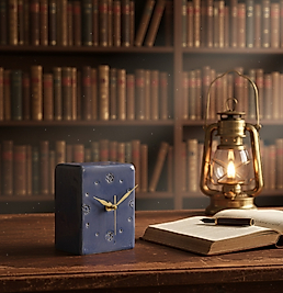 Mavi Küp Masa Saati MS030