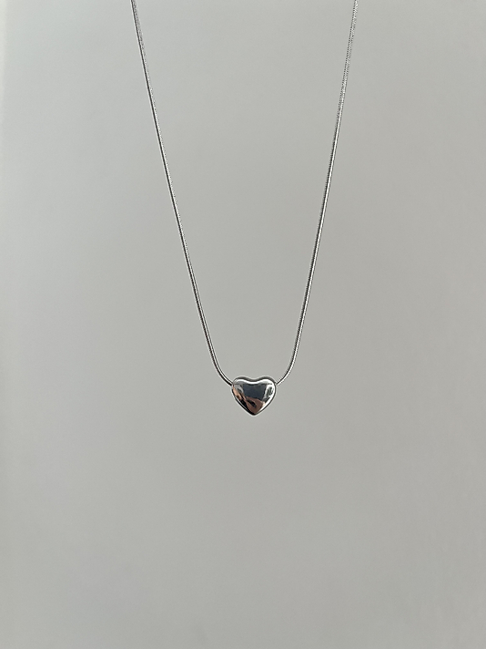 Çelik Silver Mini Kalp Kolye