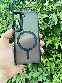 Samsung Galaxy S22 Magsafe Mat Telefon Kılıfı Siyah