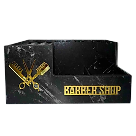 Berber Ahşap Organizatör Makaslık