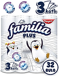 Familia Plus 3 Katlı Tuvalet Kağıdı 32'li