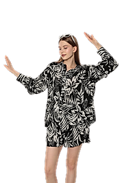 Alt Üst Şortlu Takım - Desenli