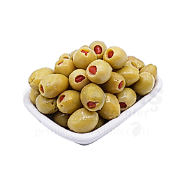Biber Dolgulu Yeşil Zeytin - 900 Gr