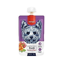 Wanpy Taze Ördek Etli ve Havuçlu Köpek Et Ezmesi 90 g