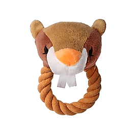 Eastland İpli Sesli Peluş Kunduz Köpek Oyuncağı 18 cm
