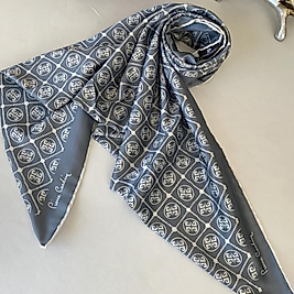 Pier Cardin Kare Desen Twill Eşarp - Gri