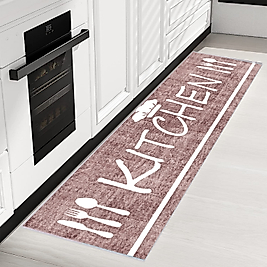 Rovigo Home Dijital Baskı Yıkanabilir Kaymaz Taban Mutfak Halısı 100x150 cm