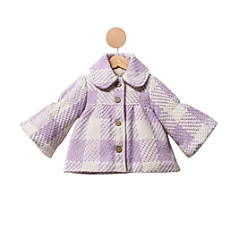 Kız Çocuk 2-5 Yaş Kaban Lila