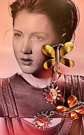 Sabah Kelebeği Özel Tasarım Küpe