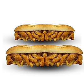 2'li Tam Ekmek Arası Çıtır Tavuk & Patates