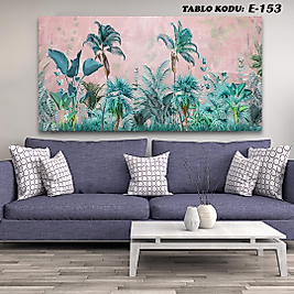 MERCAN MOBİLYA  VE AKSESUAR ,   130*70 YAPRAKLAR   KANVAS TABLO