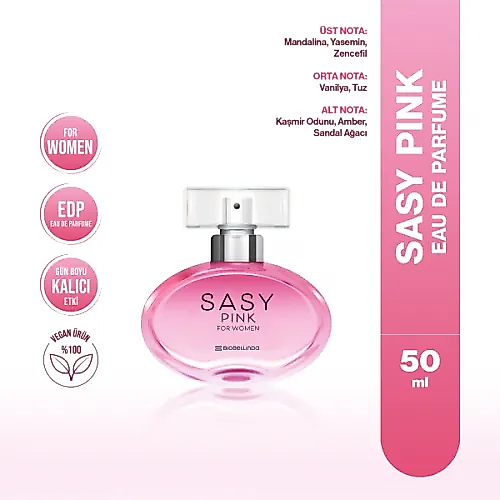 Biobellinda Sasy Pink Eau De Parfume For Women 50 Ml