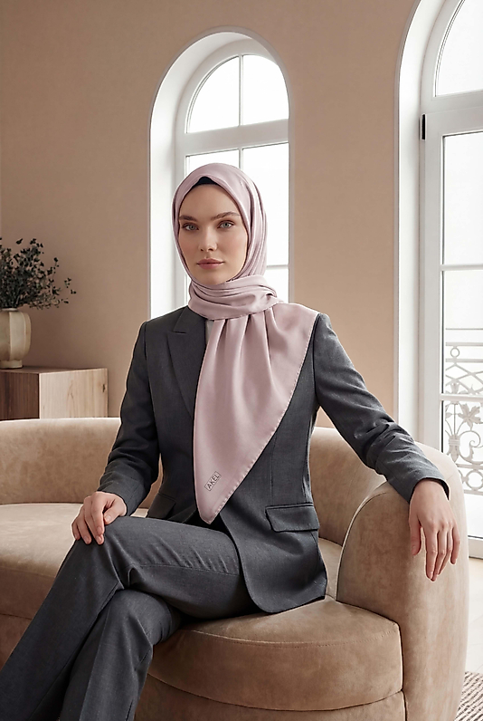 Düz Kristal Kumaş Eşarp - Kaymaz, Şık, Tok Duran | Günlük & Abiye Uyumlu