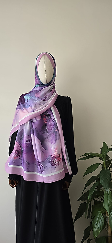 Yanık Fırça Desenli Pamuk Soft Şal