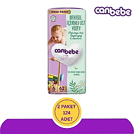 Canbebe No:6 XLarge 62'li (124 Adet)