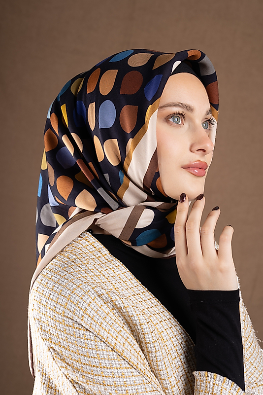 DESENLİ FLOSSY SİLK EŞARP