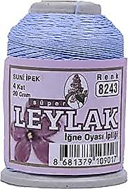 8243 - leylak suni ipek 20gr oya ipi